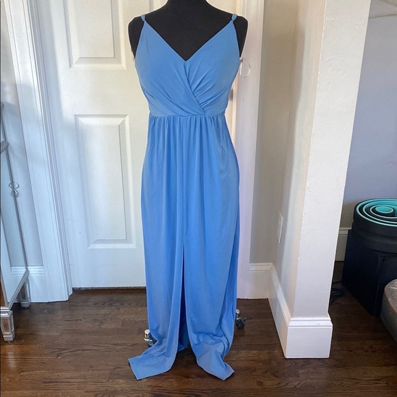 BCBGeneration Blue Maxi Dress with Slit - NWT - Picture 2 of 8
